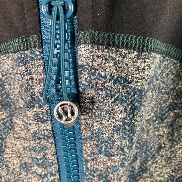 Lululemon Define Jacket Zip Green Blue Black 8 Brushed Vented - Picture 7 of 9